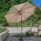 Villacera 9-Foot Outdoor Patio Umbrella with Base, Beige 83-OUT5442B - alternate 1